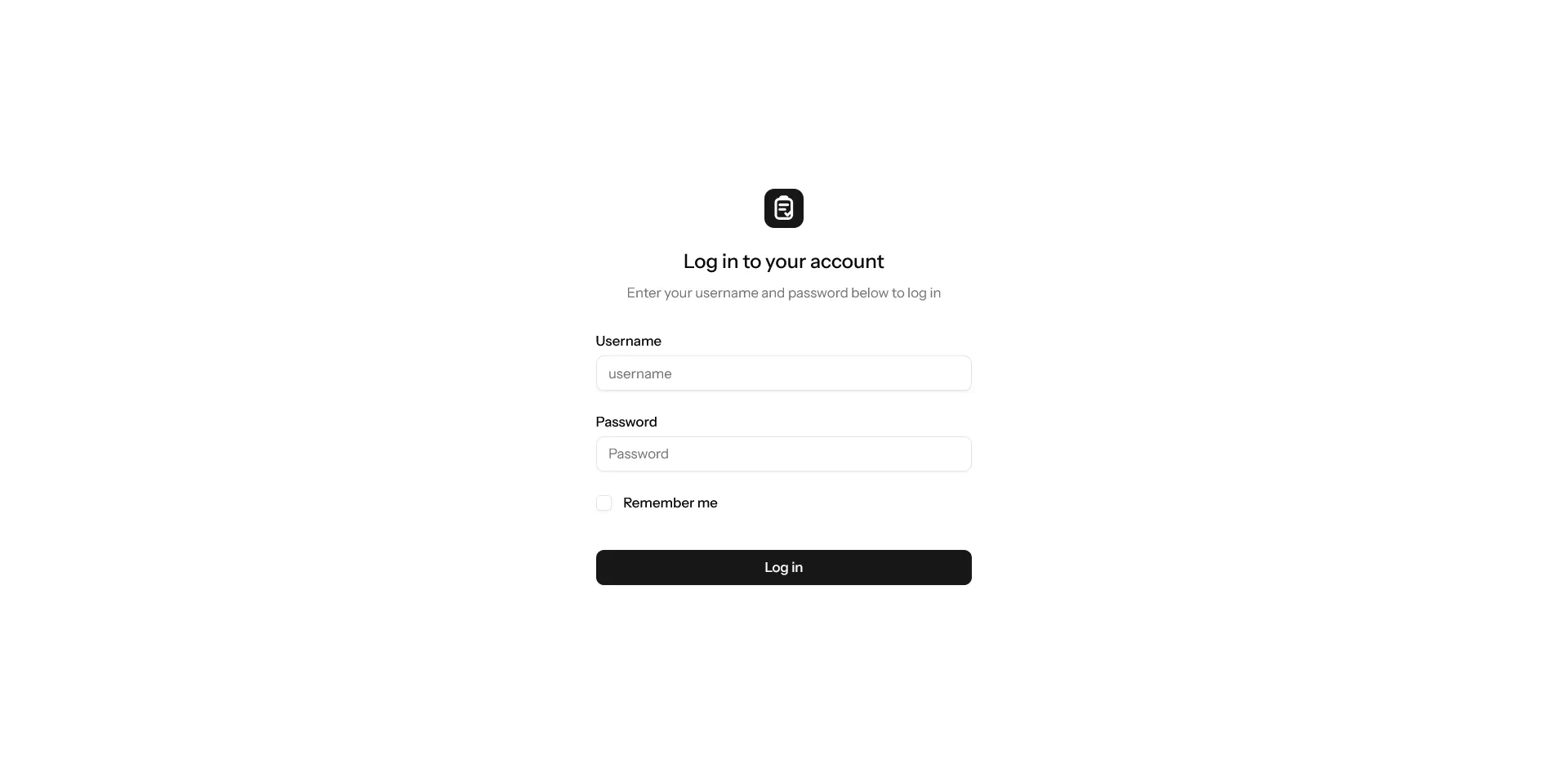 Halaman login Rengiat